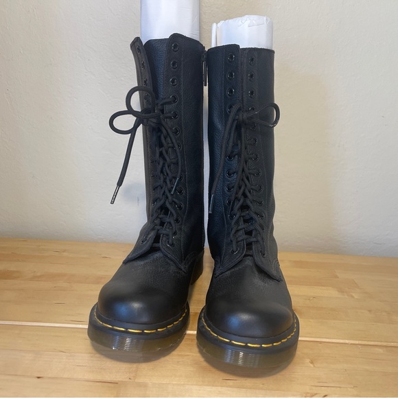 Dr. Martens 1B99 Virginia Leather Mid Calf Boots - Picture 3 of 12